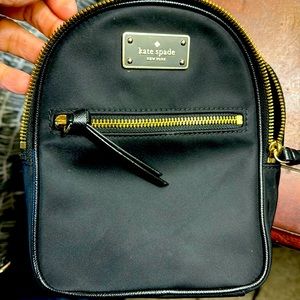 Kate Spade Black mini backpack